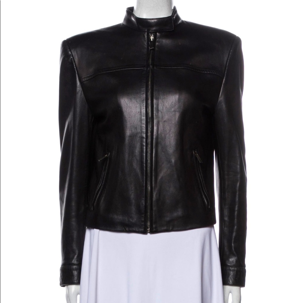 Vintage Gucci Leather Biker Jacket
(From 1998 Collection by Tom Ford)